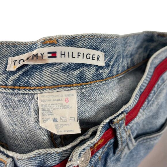 Tommy Hilfiger Vintage 90s Women's Size 6 High Rise Straight Leg Mom Jeans - Picture 7 of 10